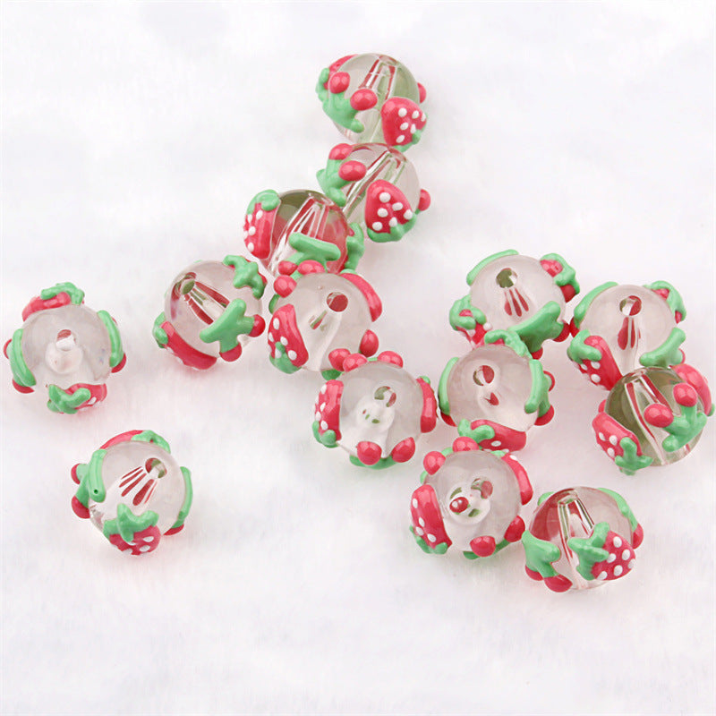 NO.8 Transparent Beads + Strawberry Cherry
