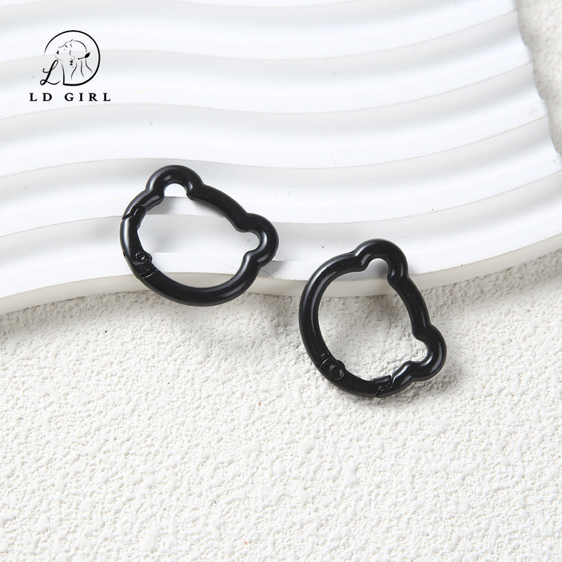 A bear spring buckle, split ring