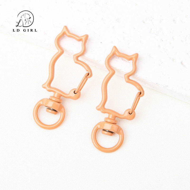 A Cat special-shaped buckle, spring buckle, dog buckle