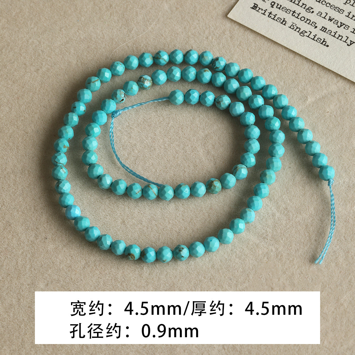 Natural turquoise/round beads/spacers/abacus loose beads/DIY accessories