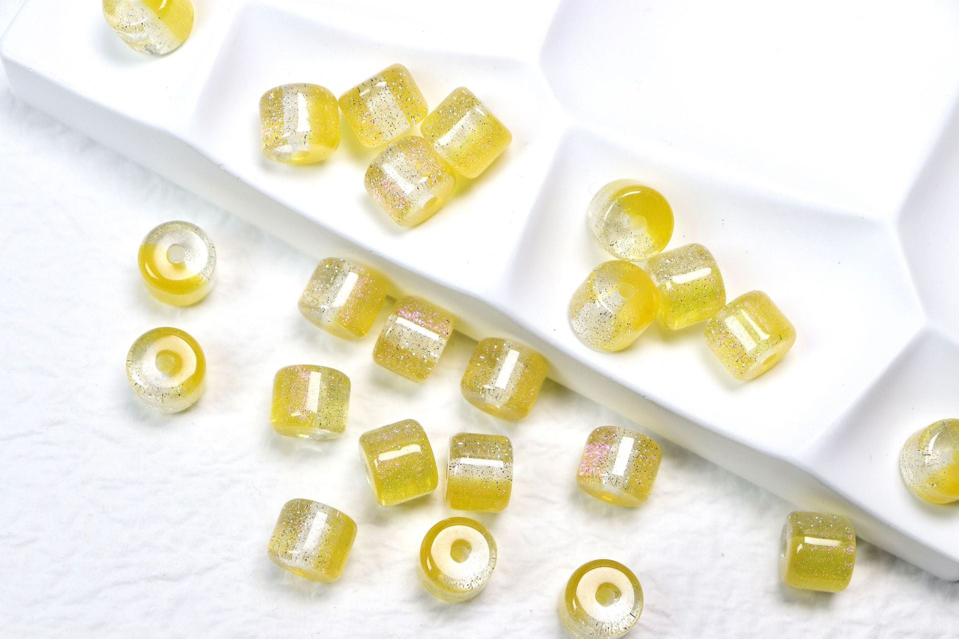 NO.27  8X10mm resin beads, barrel beads, beaded DIY accessories