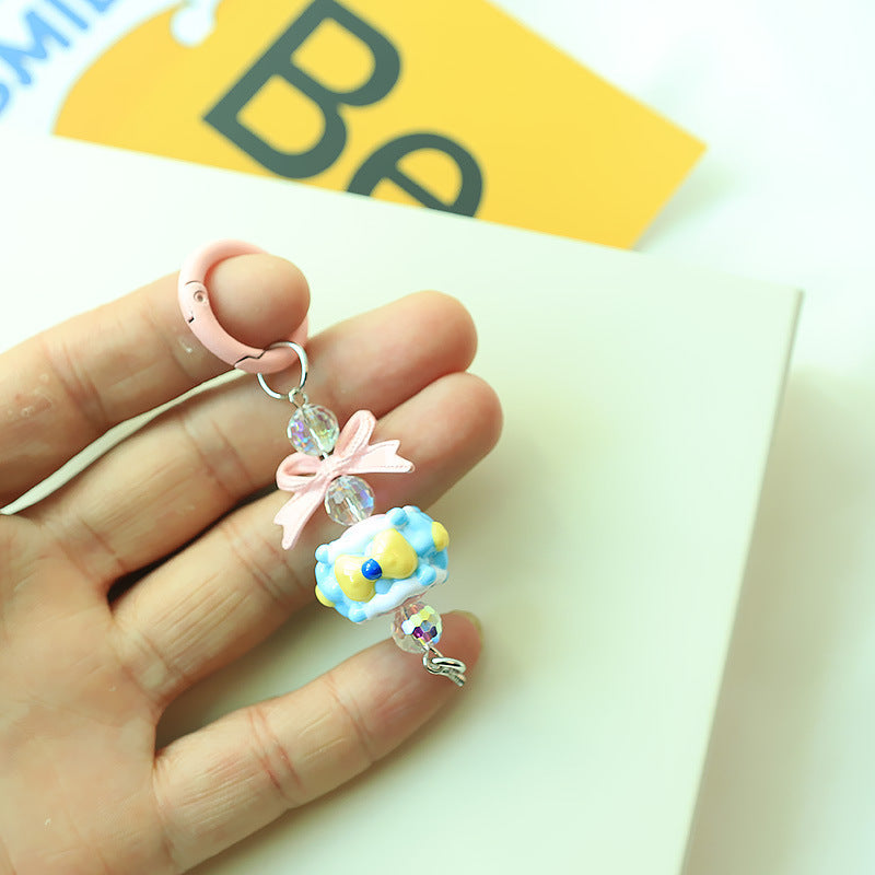 Cute hand-painted beads, pendants, mobile phone jewelry, accessories alloy buckles