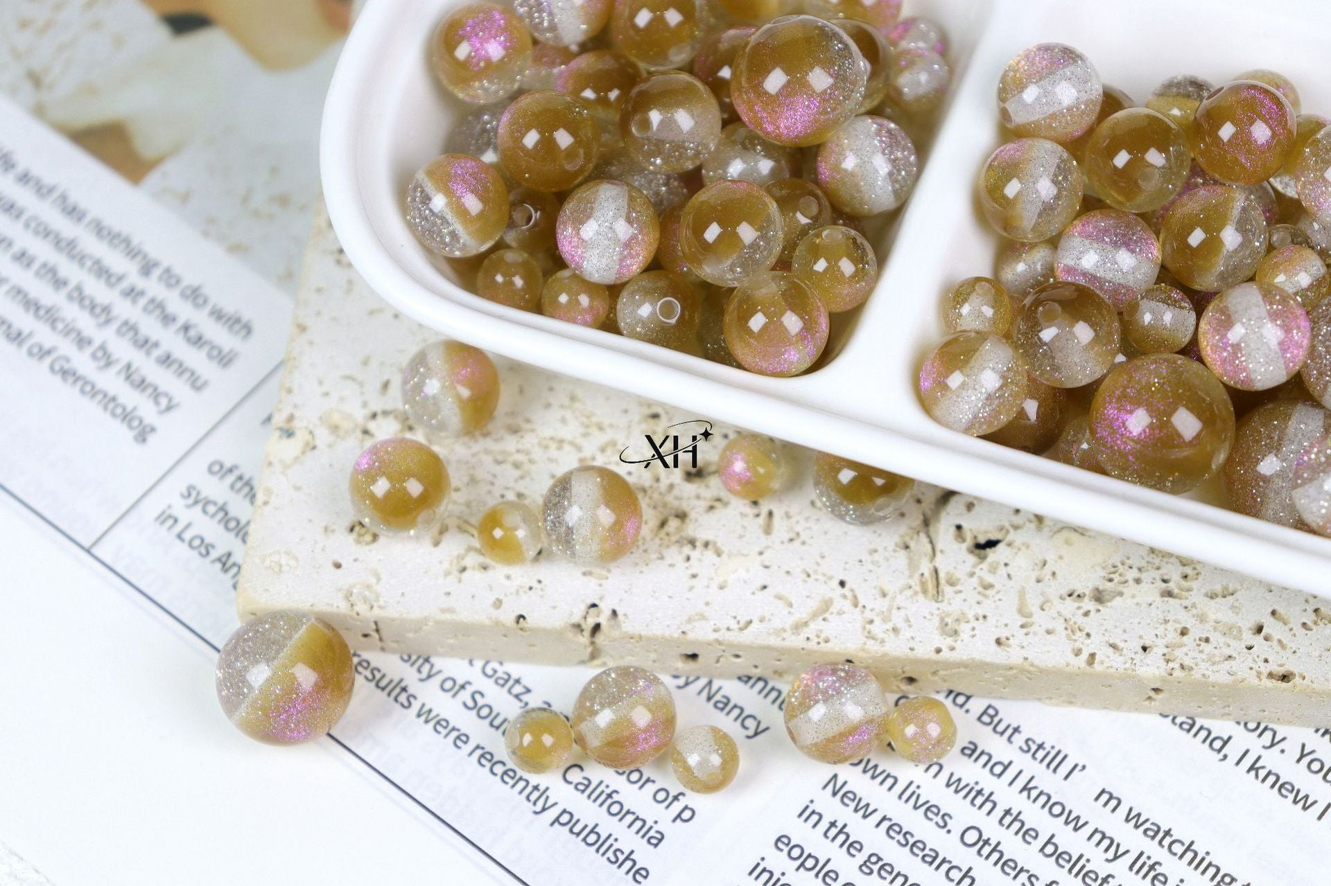 NO.11 Iridescent Starry Sky Resin Beads 幻彩满天星