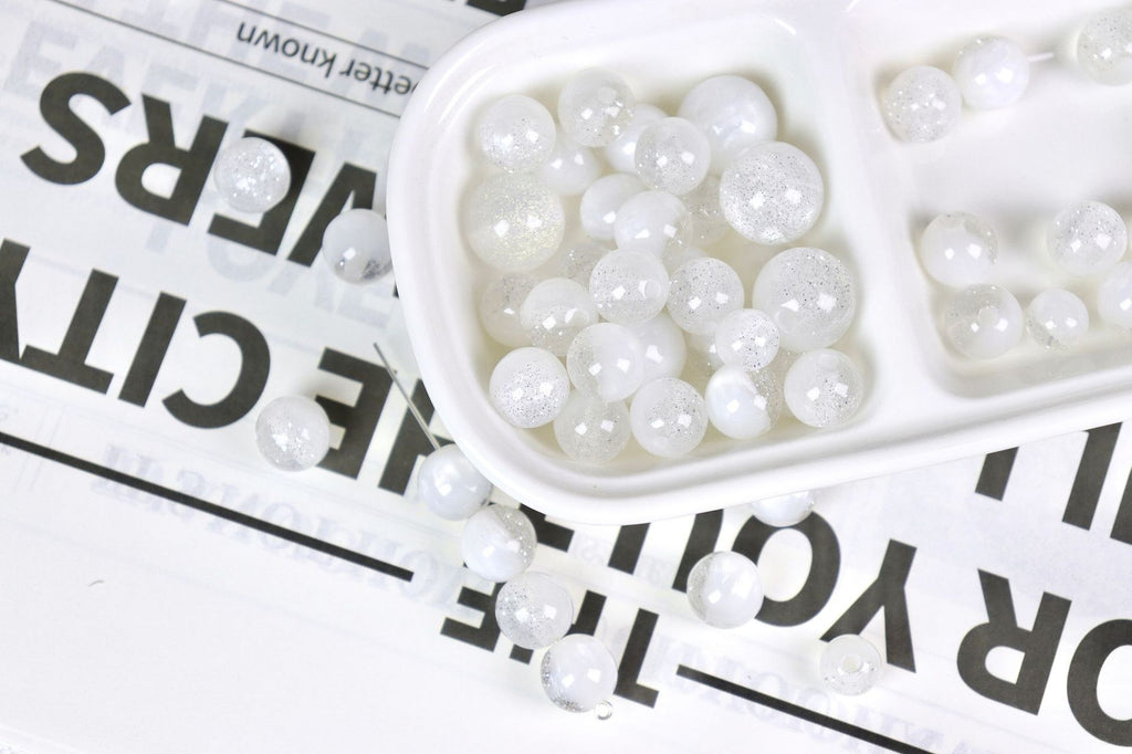 NO.20 Shimmery Silver  Resin Beads 满天星