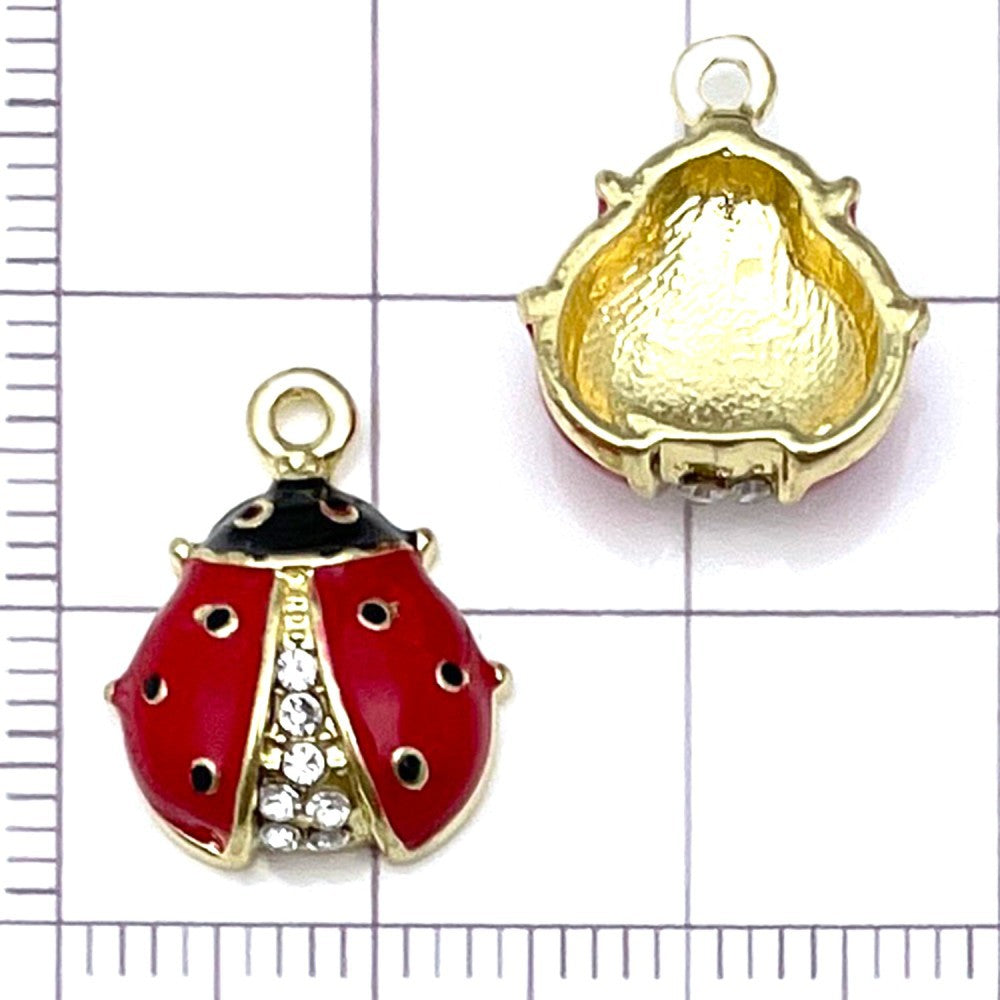NO.8 Mixed 20  ladybug metal, alloy