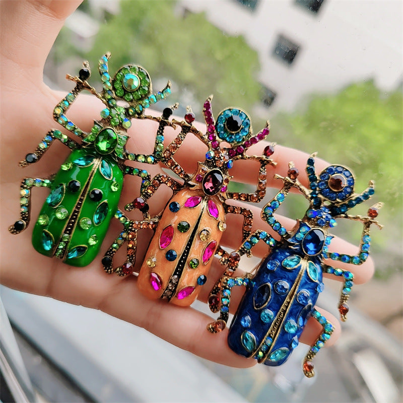 2-Color Stylish Vintage Beetle Brooch
