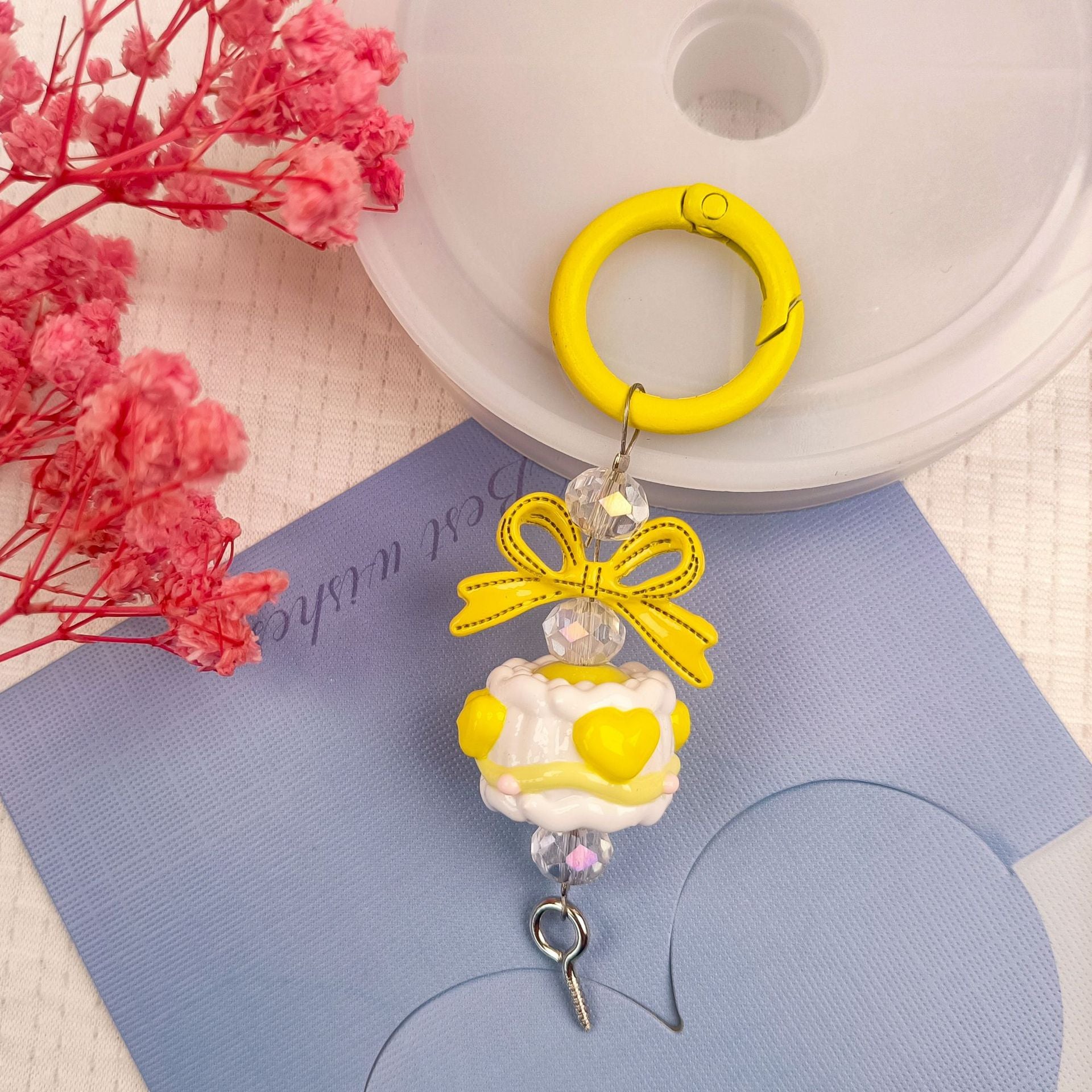 Cute hand-painted beads, pendants, mobile phone jewelry, accessories alloy buckles