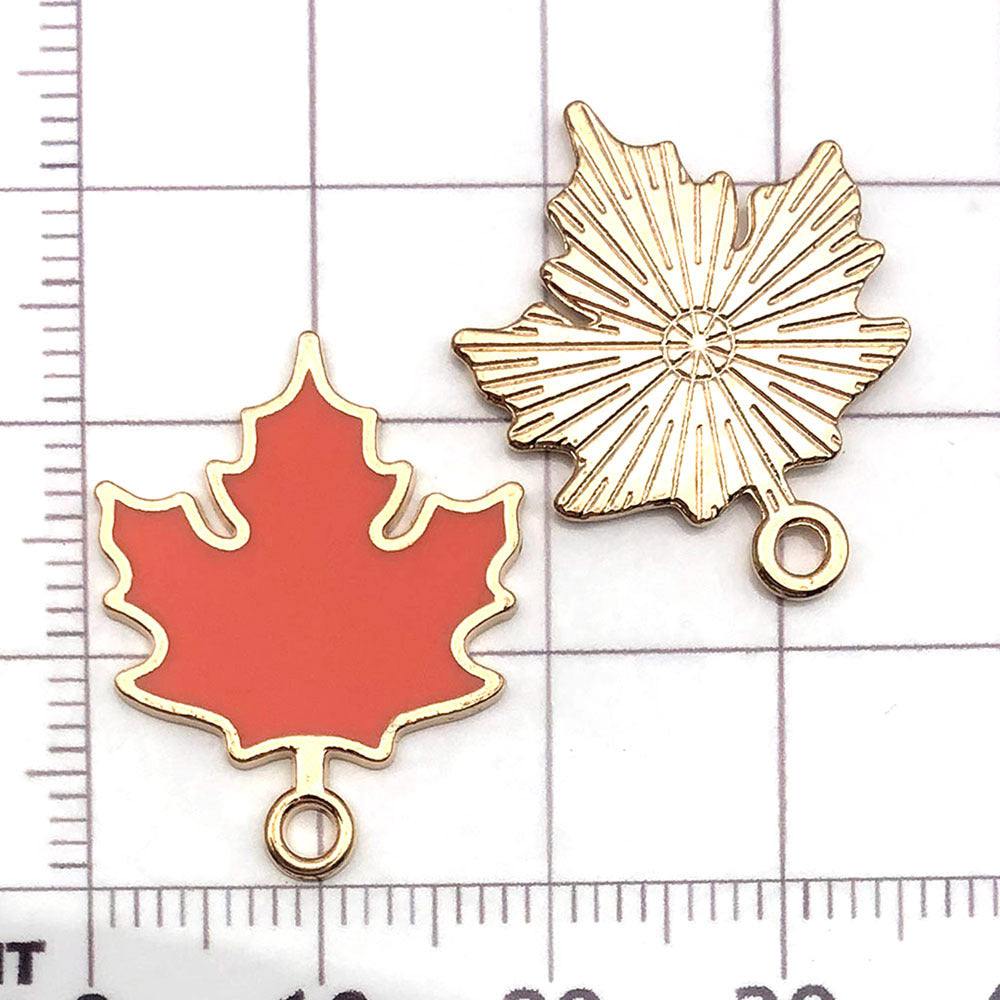NO.23-4  gold plated enamel charm metal alloy