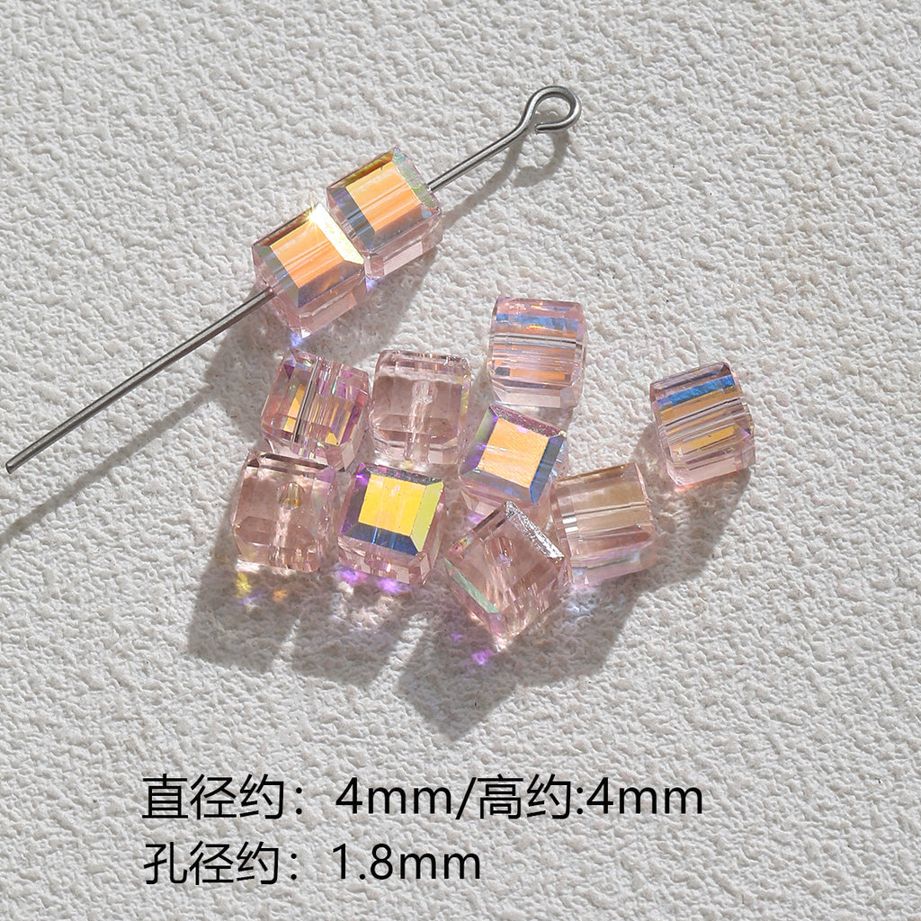 Pink special-shaped/heavy industry hand-painted beads/DIY accessories【桃之夭夭】