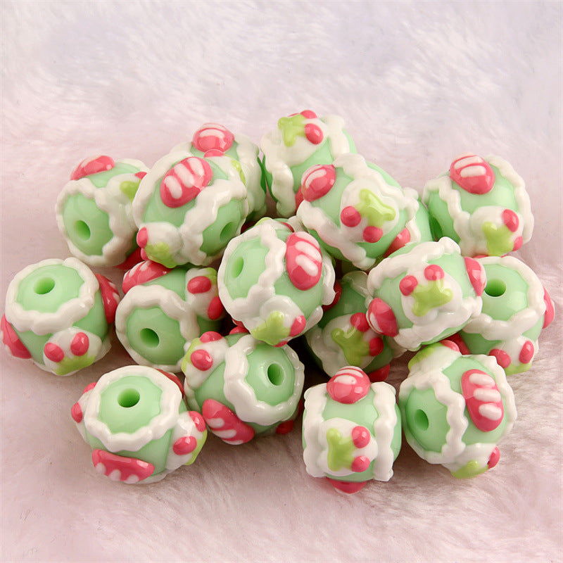 No.67 acrylic hand-painted beads color beaded DIY accessories