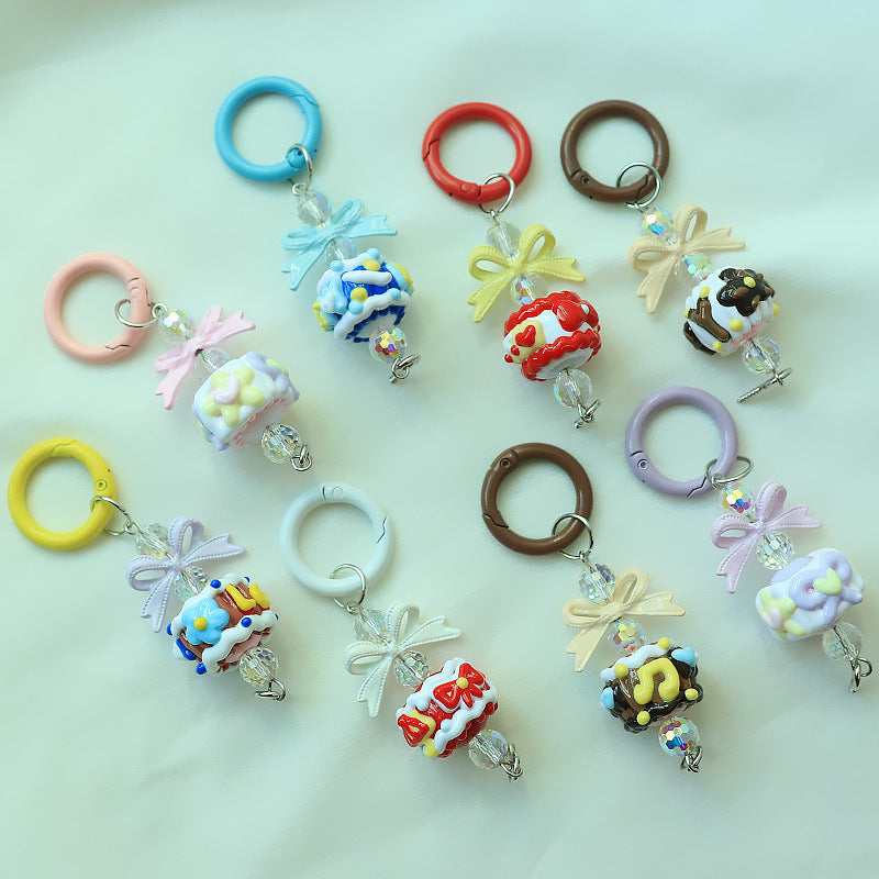 Cute hand-painted beads, pendants, mobile phone jewelry, accessories alloy buckles