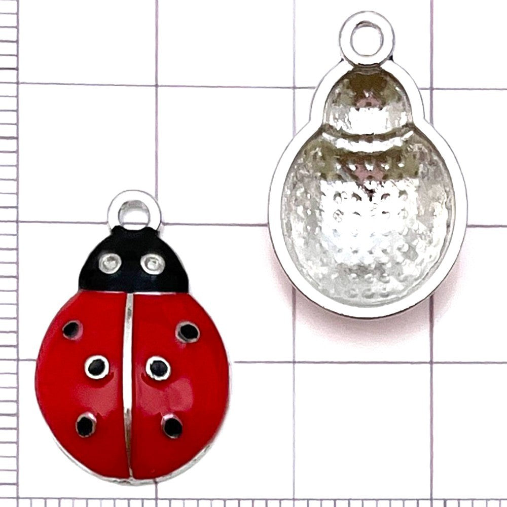 NO.8 Mixed 20  ladybug metal, alloy