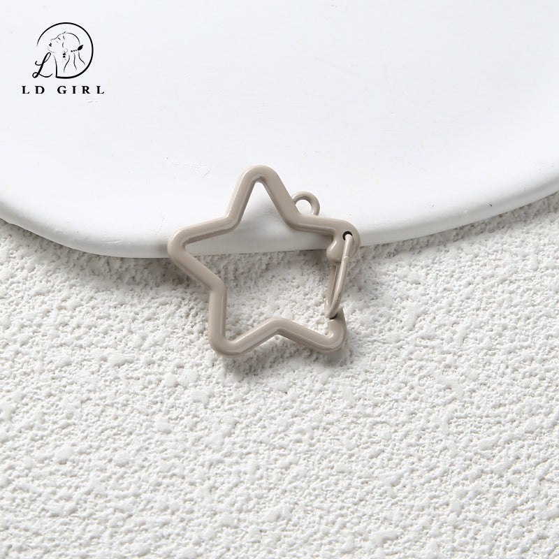 A Five-pointed star spring ring, dog buckle, jewelry buckle spring buckle