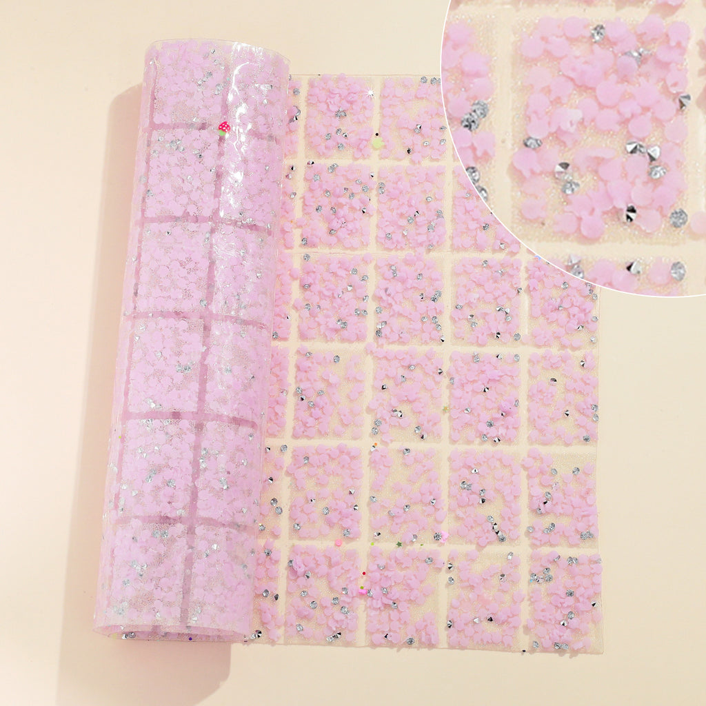 Luminous! 5-Color Geometric special-shaped resin diamond pieces[whole piece 24 * 40cm small square 3 * 4cm]