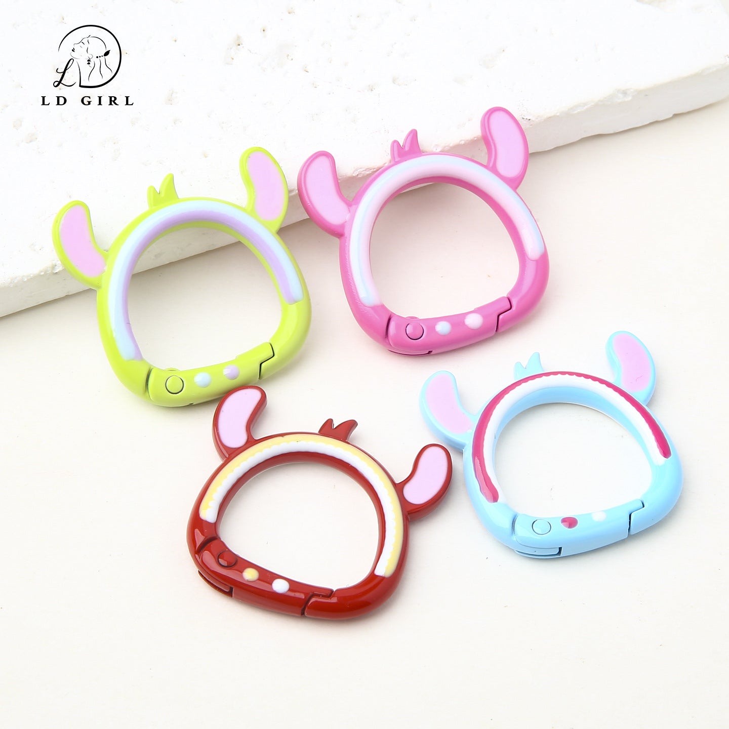 A small boy head spring buckle DIY handmade accessories