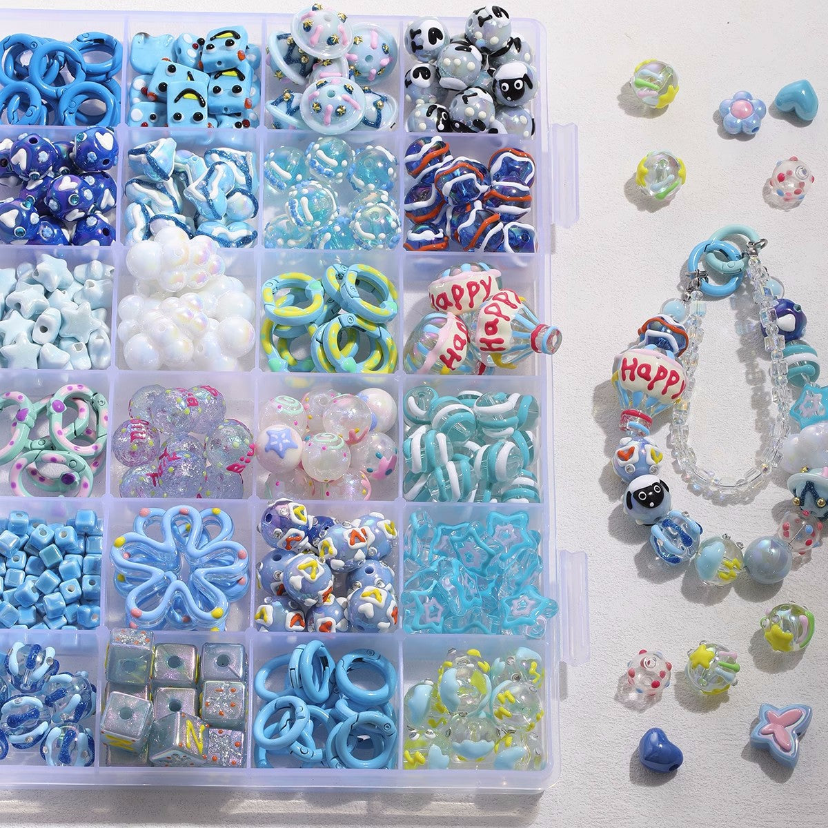 Heavy industry hand-painted beads/glazed beads/partition beads/DIY accessories