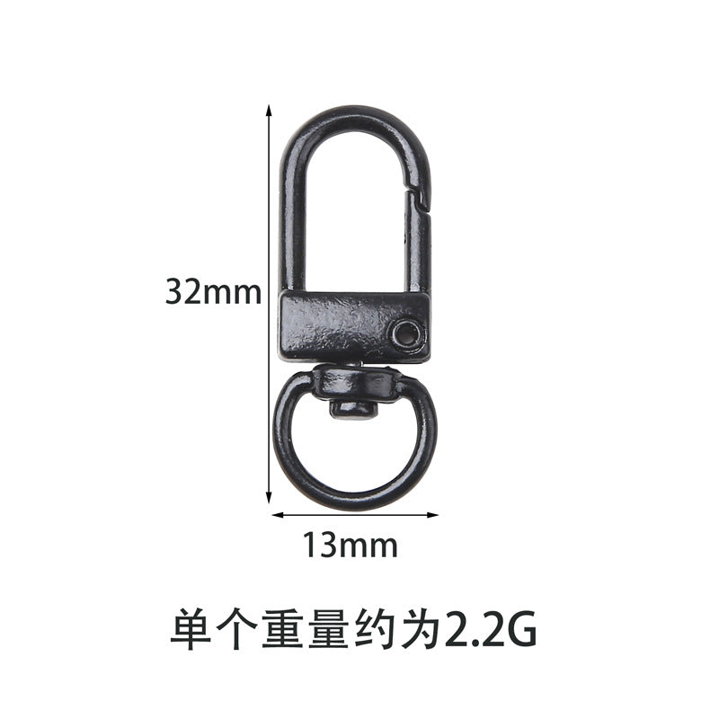 A color alloy paint small door chain, keychain, DIY jewelry accessories