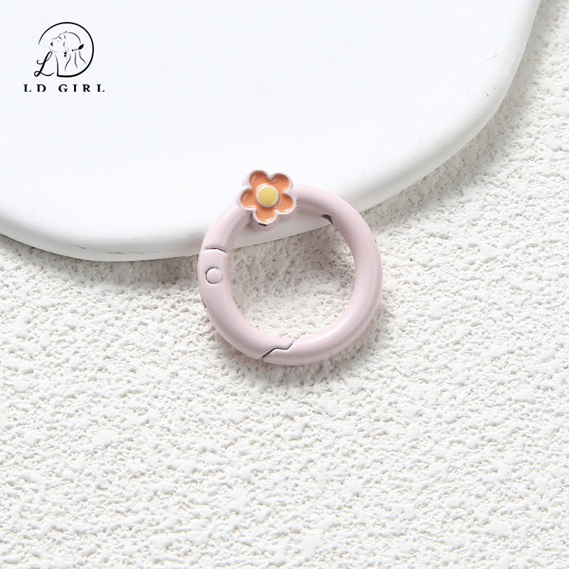 A small flower spring buckle, DIY jewelry accessories