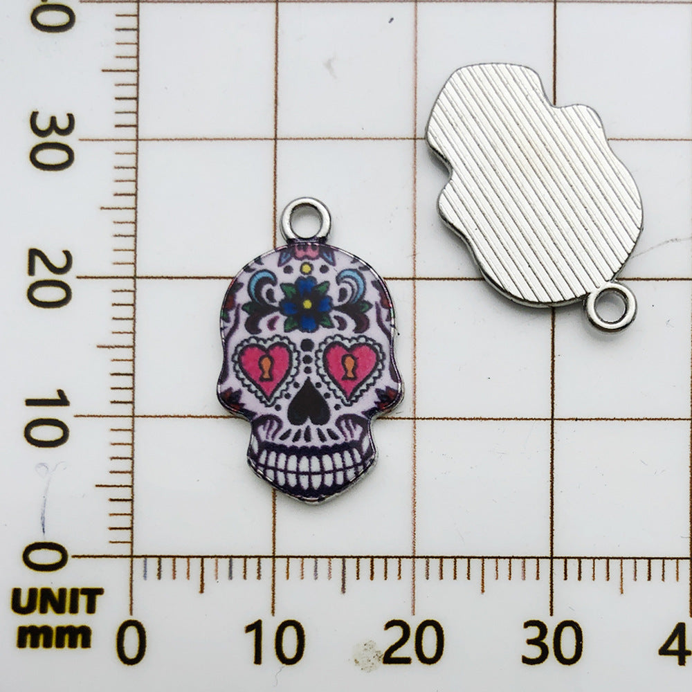 NO.19 printed skull