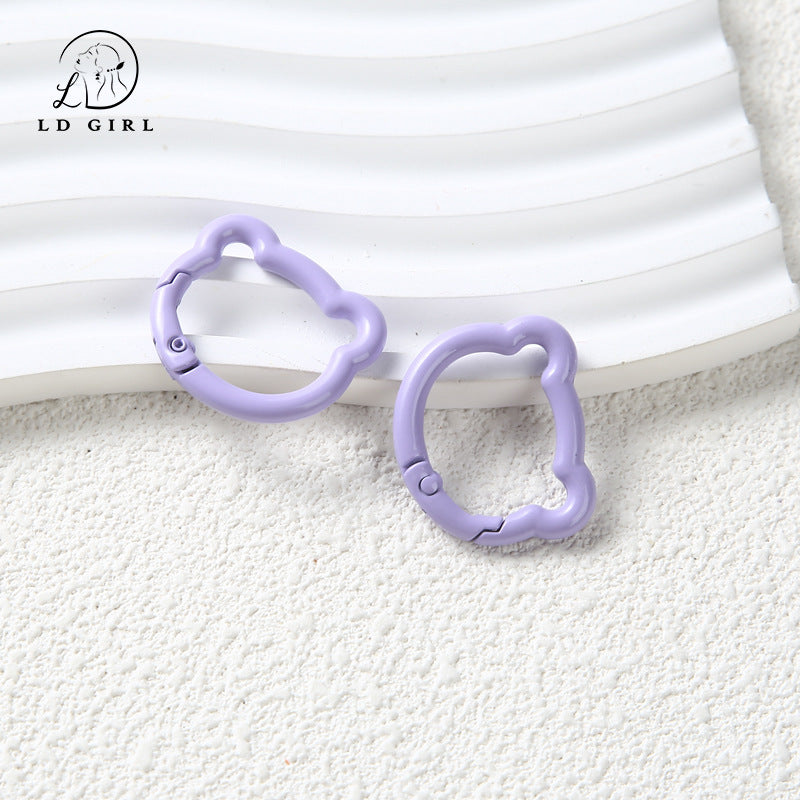 A bear spring buckle, split ring