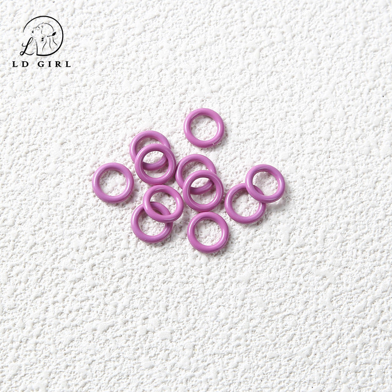 A Non-openable, paint DIY closed ring, connecting ring, accessories