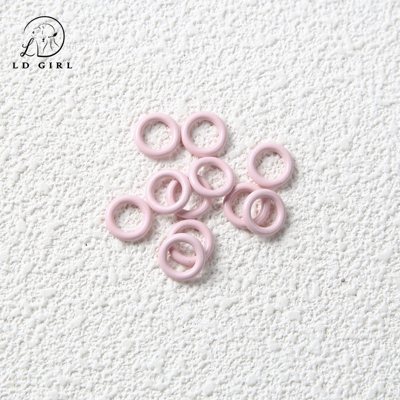 A Non-openable, paint DIY closed ring, connecting ring, accessories