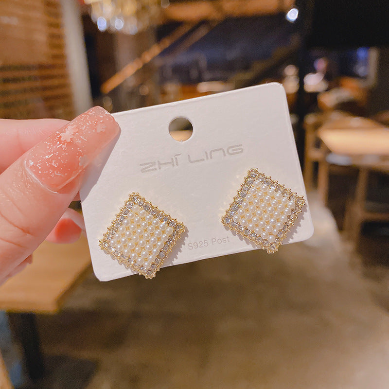 E14,S925 Silver Needle Earrings C