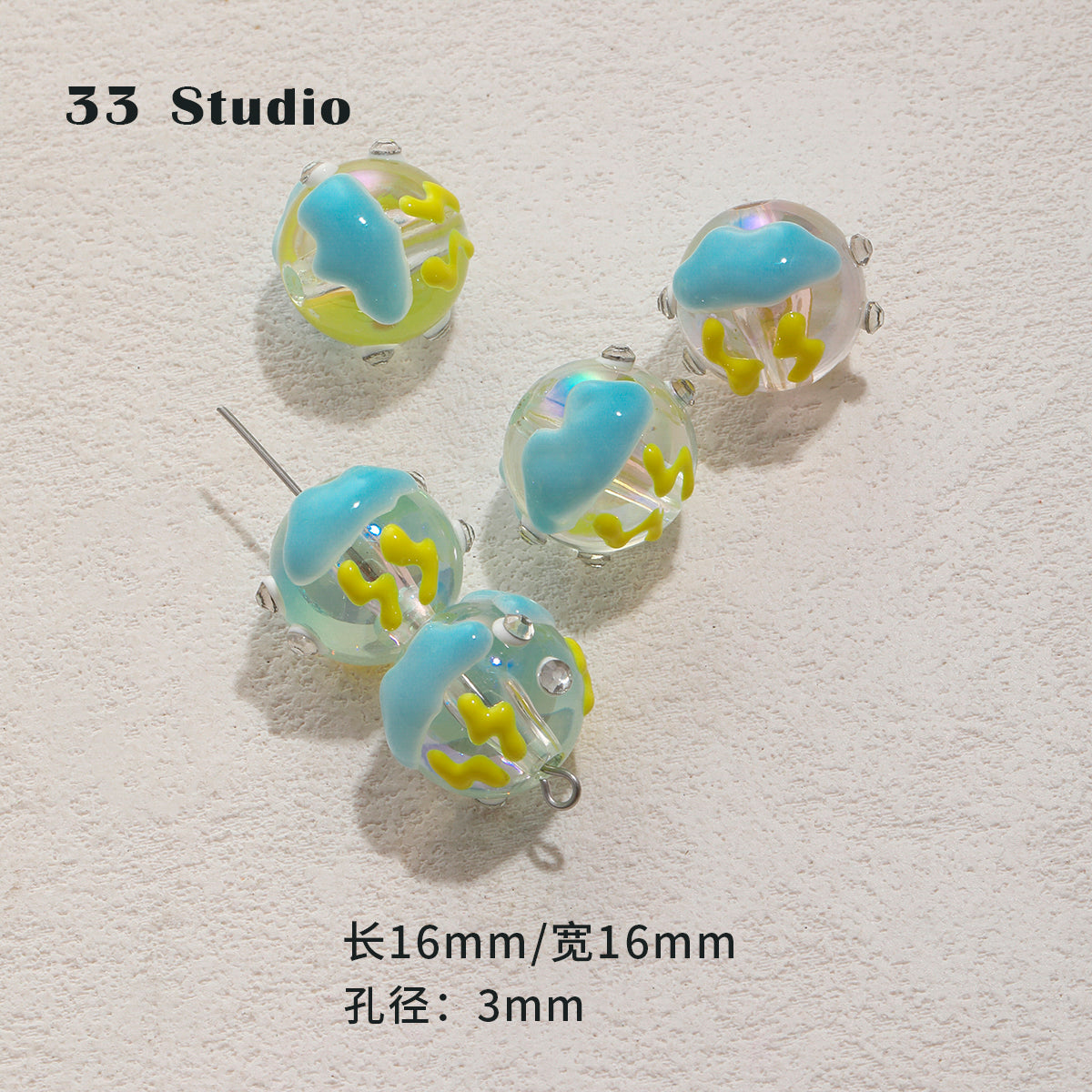 Heavy industry hand-painted beads/glazed beads/partition beads/DIY accessories