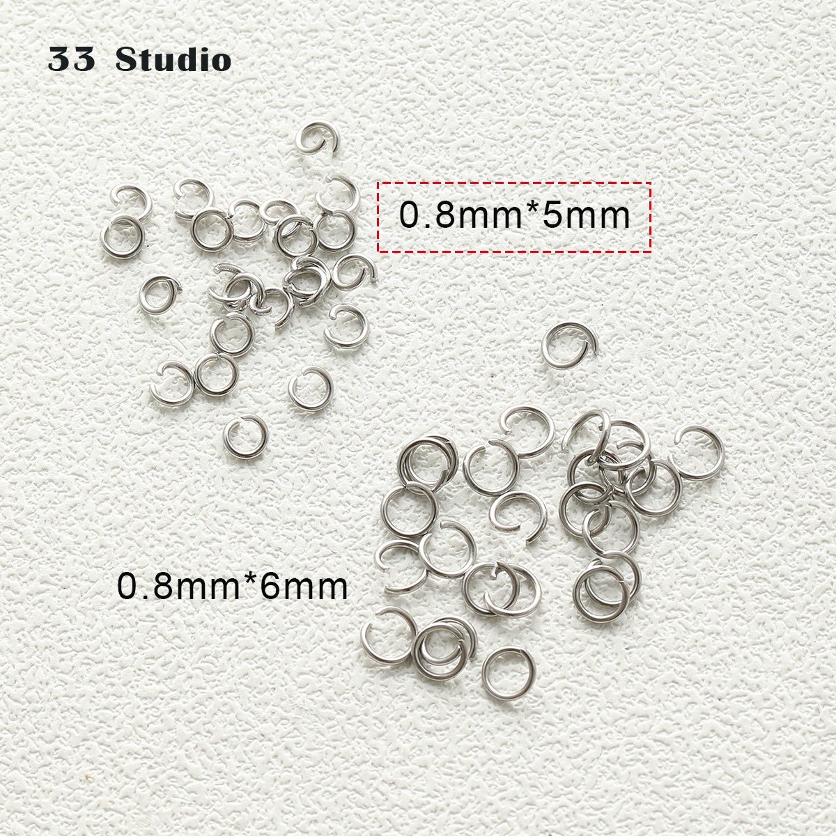 Titanium steel/stainless steel/open ring/non-fading/lobster buckle/T needle/9-character needle/OT buckle/delay chain/color retention bracelet accessories