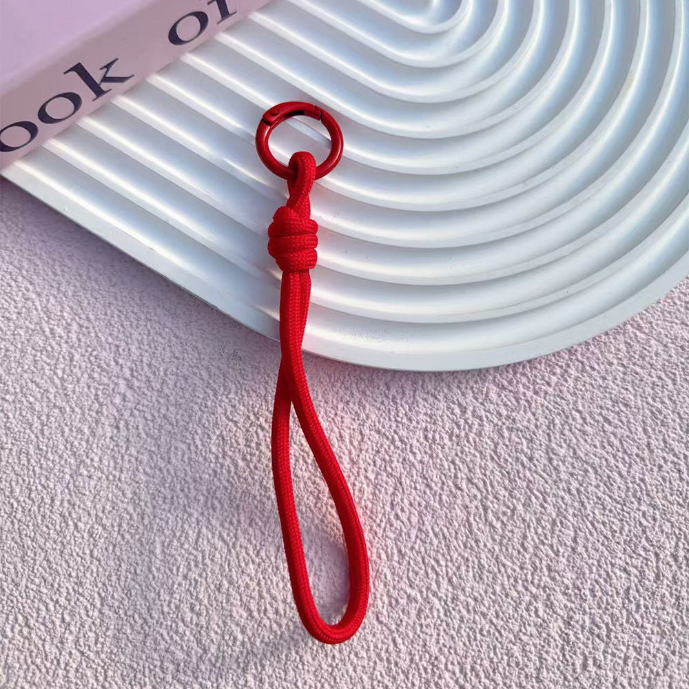 B5 short monochrome knotted mobile phone lanyard/hand-woven/wrist rope/water cup anti-lost rope/