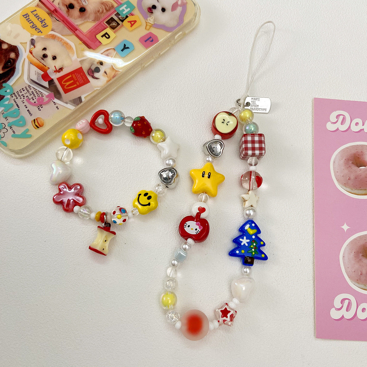 Ceramic/resin/apple pendant/DIY accessories【苹果乐园】