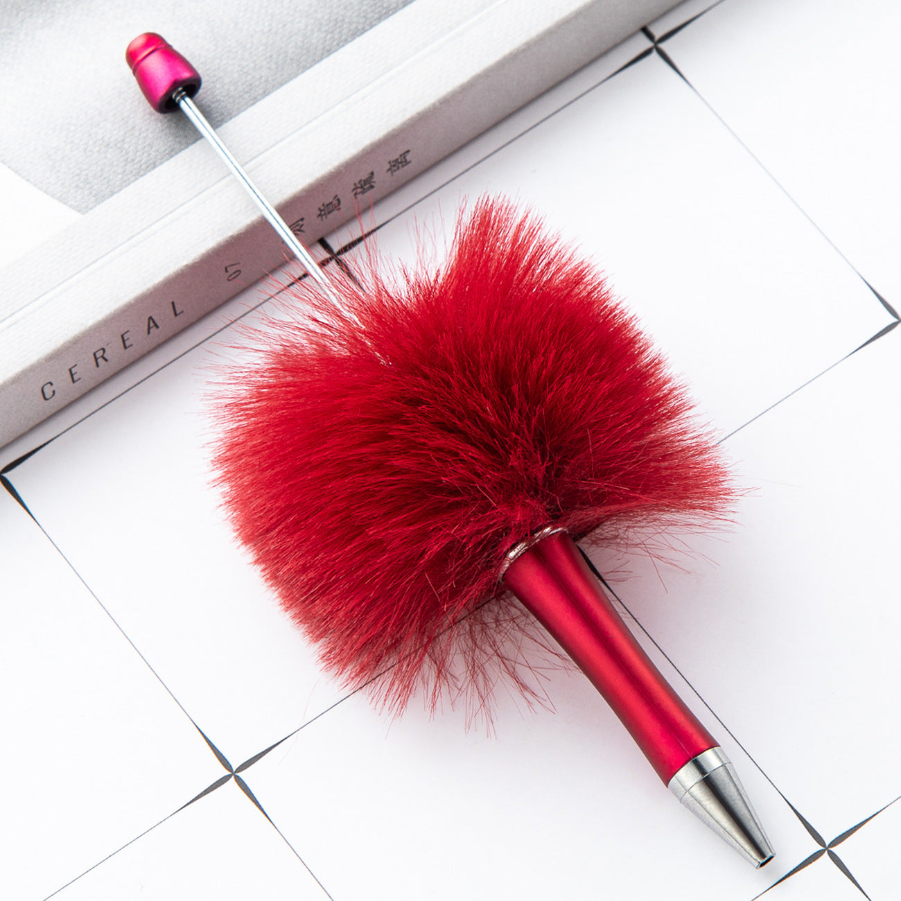 28-colour new cartoon pom-pom bead pen