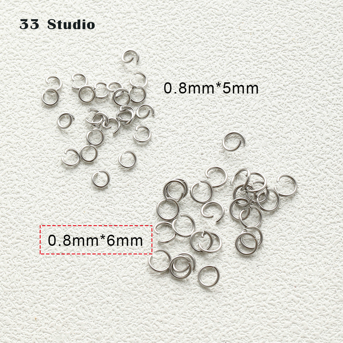 Titanium steel/stainless steel/open ring/non-fading/lobster buckle/T needle/9-character needle/OT buckle/delay chain/color retention bracelet accessories