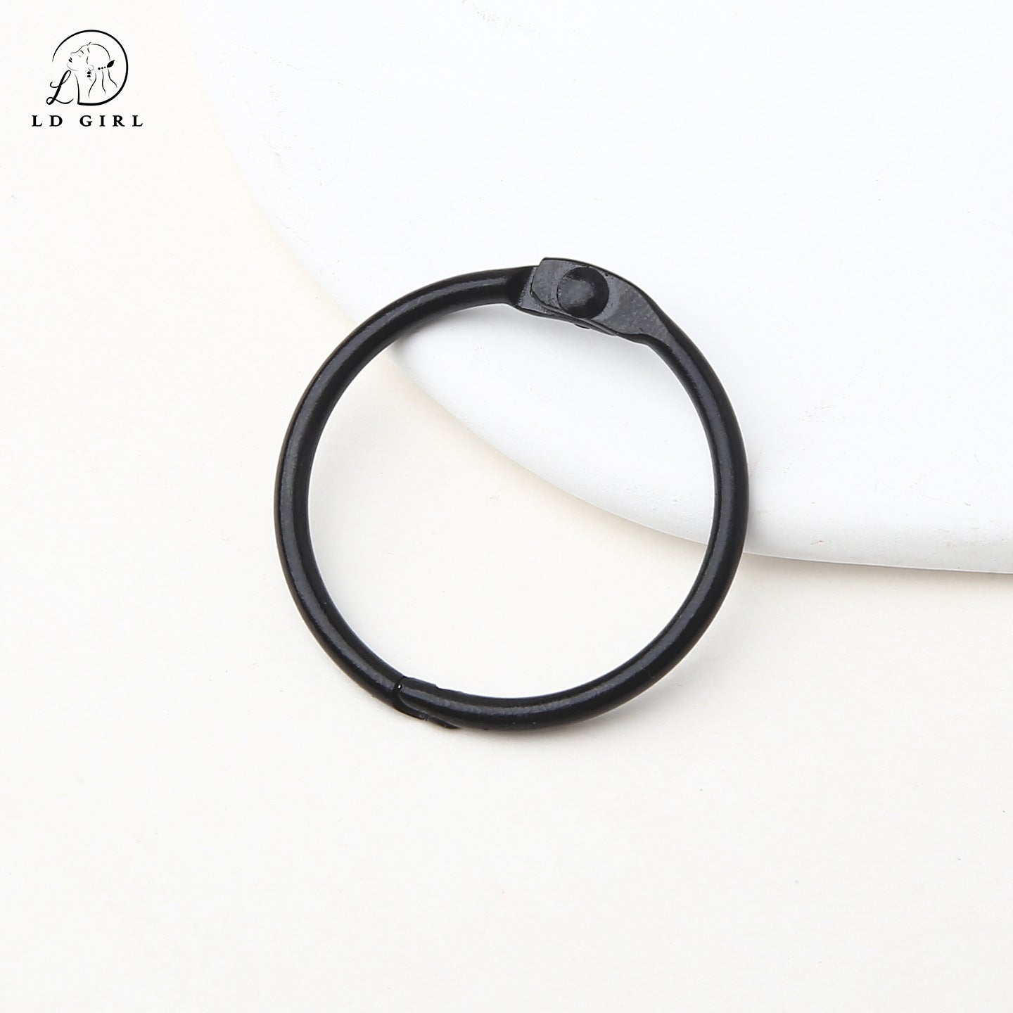 A paint, book ring, movable card ring, desk calendar loose-leaf line buckle, binding ring buckle d, iy alloy accessories, book ring, keychain