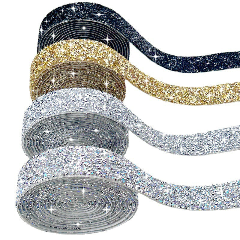 8-Color 4-Size 3yard , Resin Diamonds, Diamond Ribbons, Diamond Strips DIY，Sugar diamonds