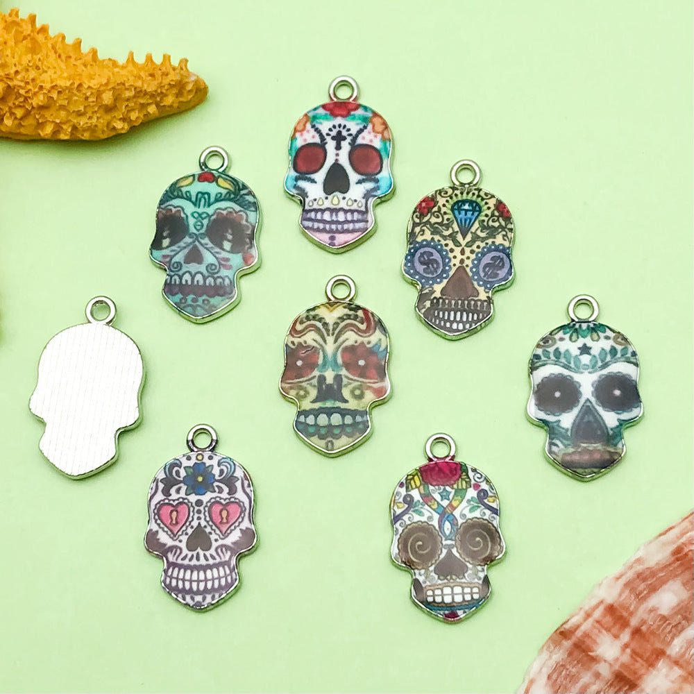 NO.19 printed skull