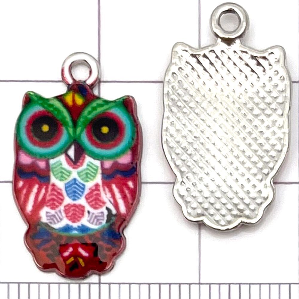 NO.17 Mix 20 metal owl pendants