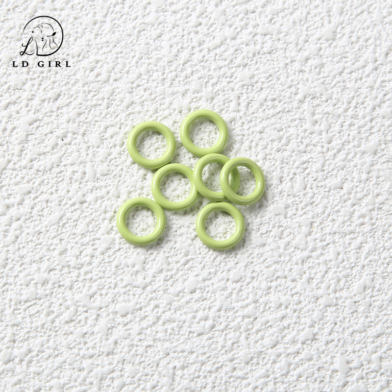 A Non-openable, paint DIY closed ring, connecting ring, accessories