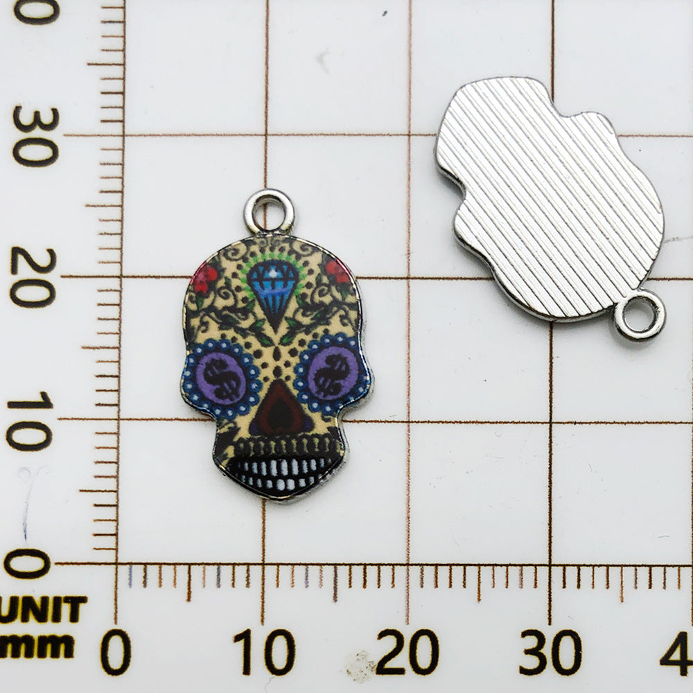 NO.19 printed skull