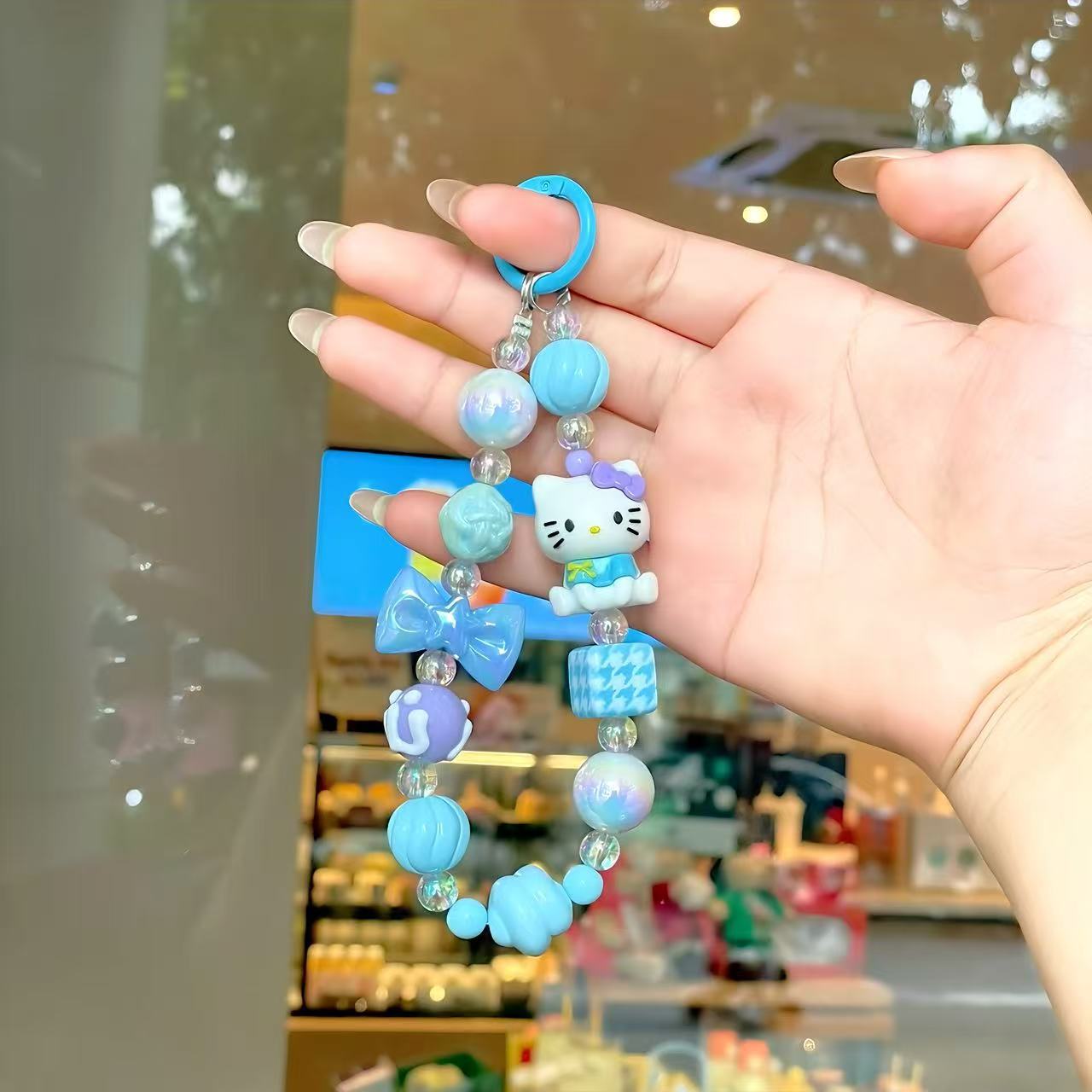 A3 mobile phone chain/hand-painted beads/bag pendant