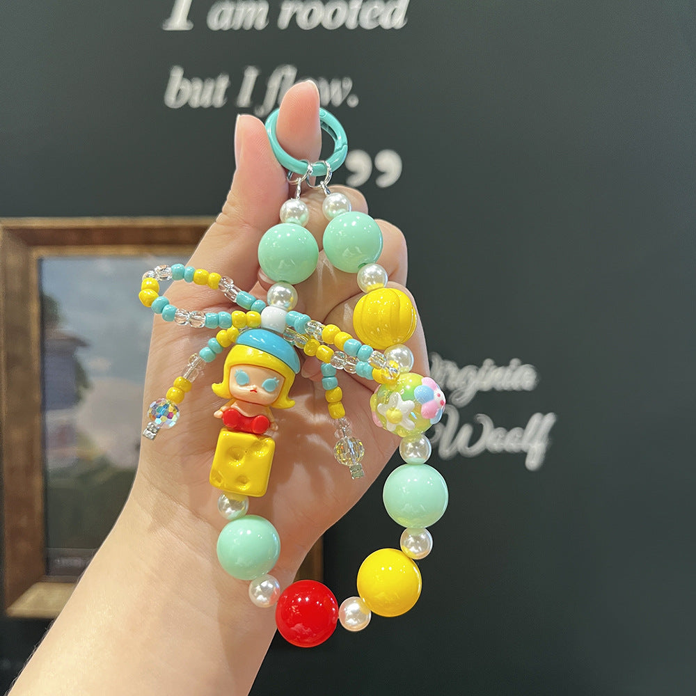 B3 new hand-painted beads/cartoon mobile phone chain