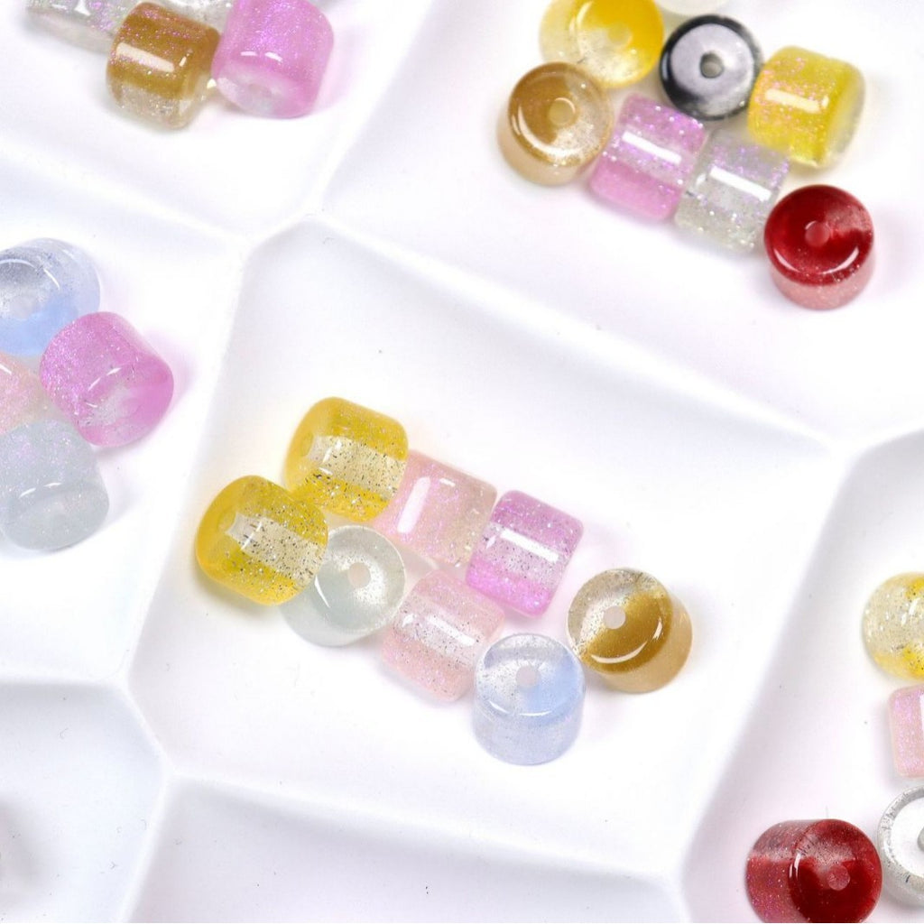 NO.27  8X10mm resin beads, barrel beads, beaded DIY accessories