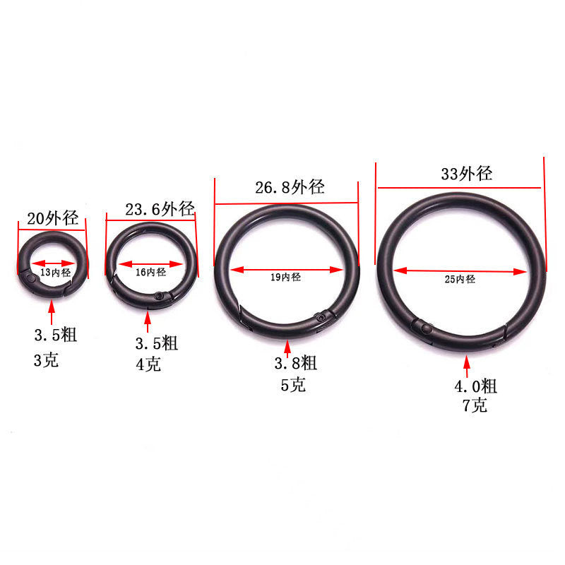 MOQ10PCS Zinc alloy spring buckle