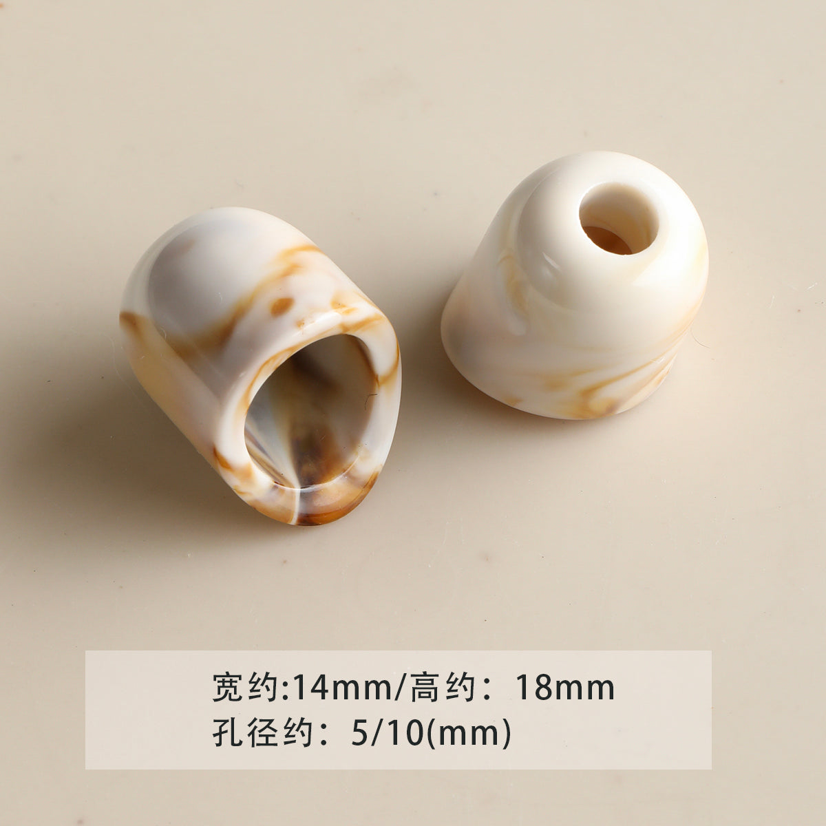 Acrylic smudged large holes/barrel beads/abacus beads/DIY accessories