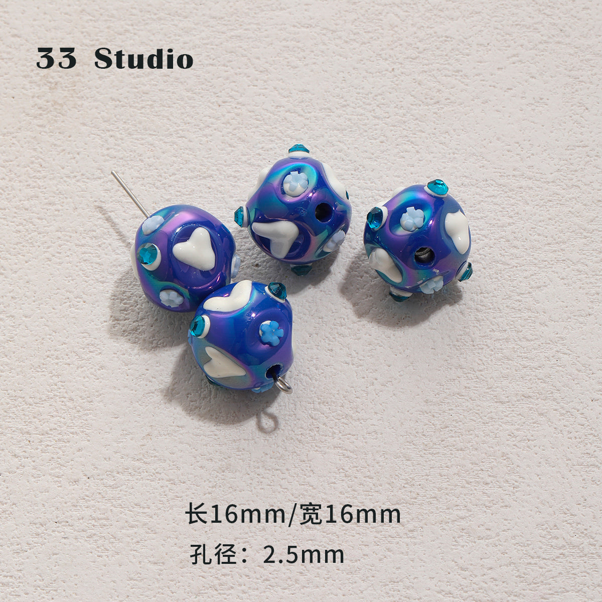 Heavy industry hand-painted beads/glazed beads/partition beads/DIY accessories