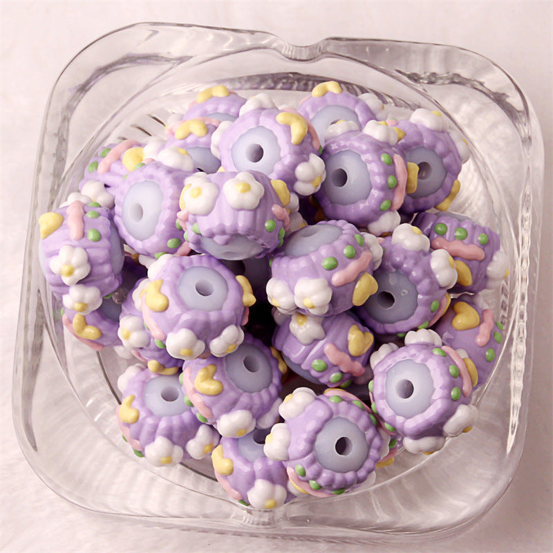 No.2 Hand-painted beads/bead pens/DIY mobile phone chain/car hanging/bag hanging/