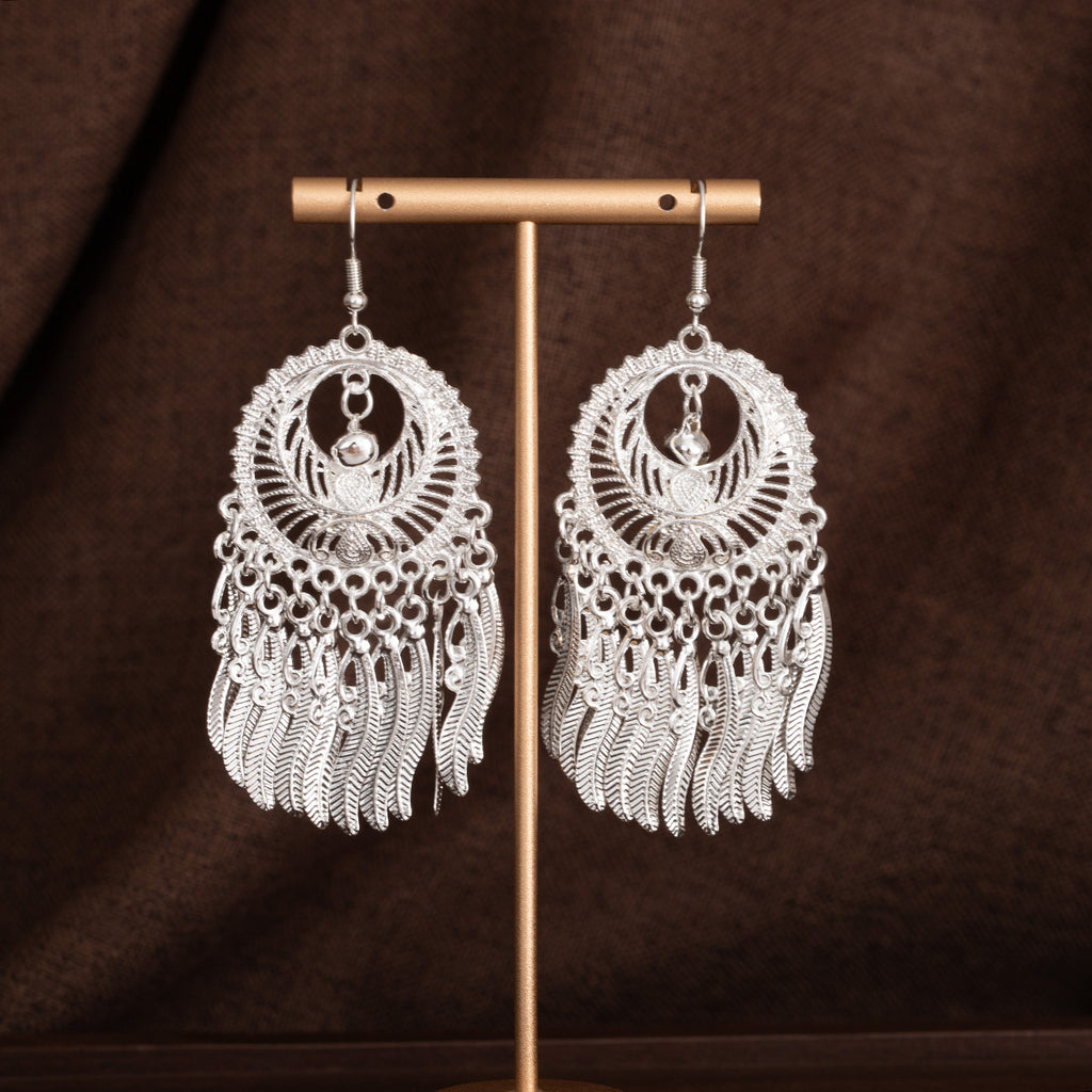 E6,Miao silver earrings
