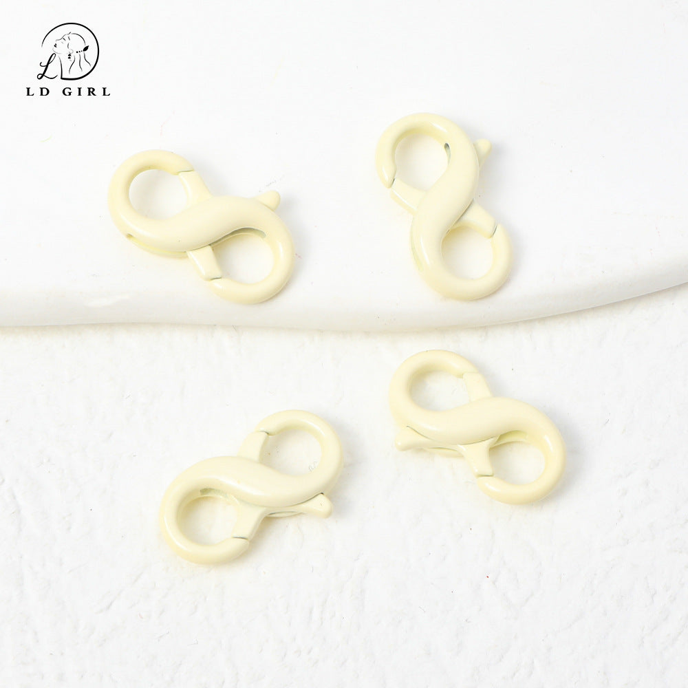 A MOQ5PCS 8-character buckle, spring buckle, double ring buckle, accessories DIY connection buckle