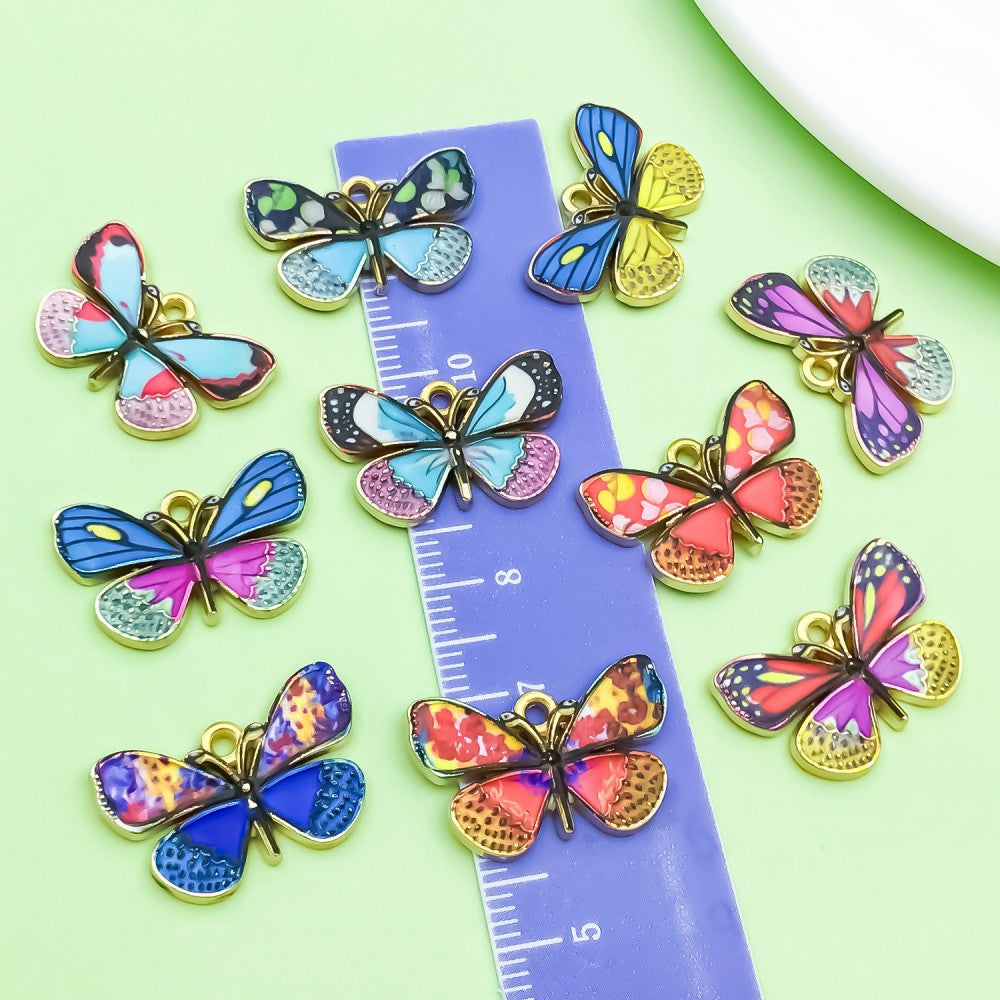 NO.6 butterfly pendant, DIY jewelry accessories.