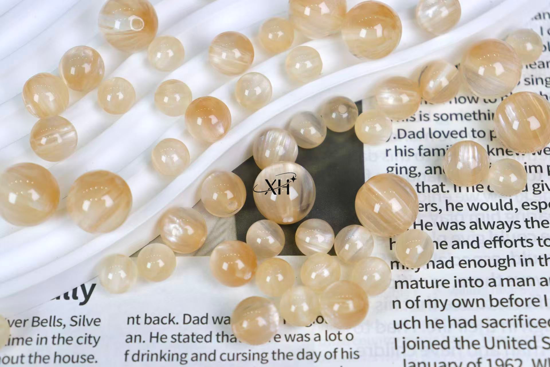 NO.16 Dreamy Moonlight  Resin Beads 白月光（鎏银）